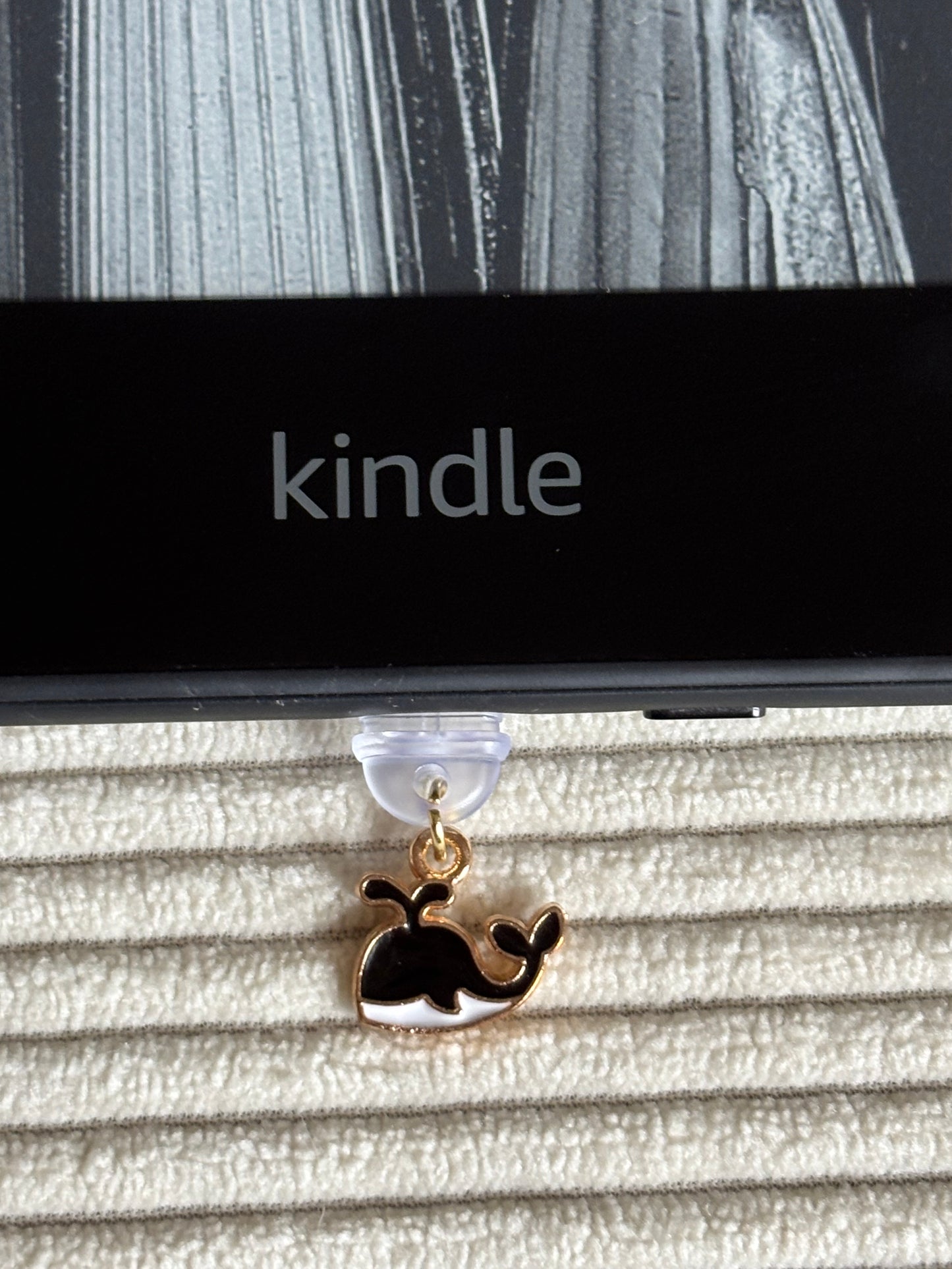 Charm anti-poussière USB-C - Baleine noire