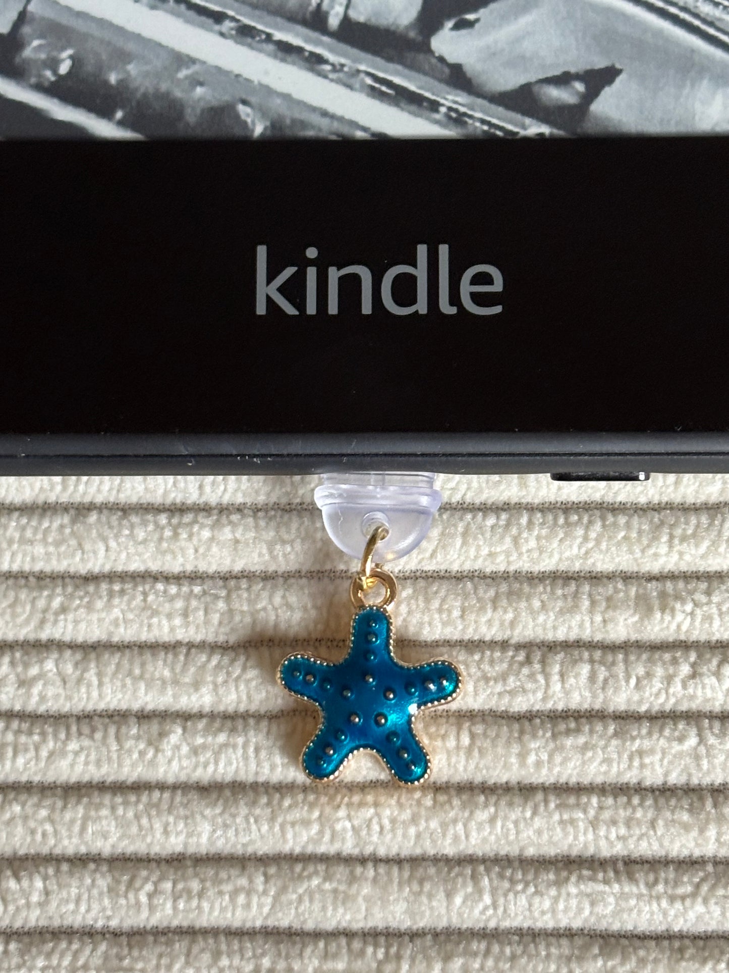 Charm anti-poussière USB-C - Étoile de mer bleu