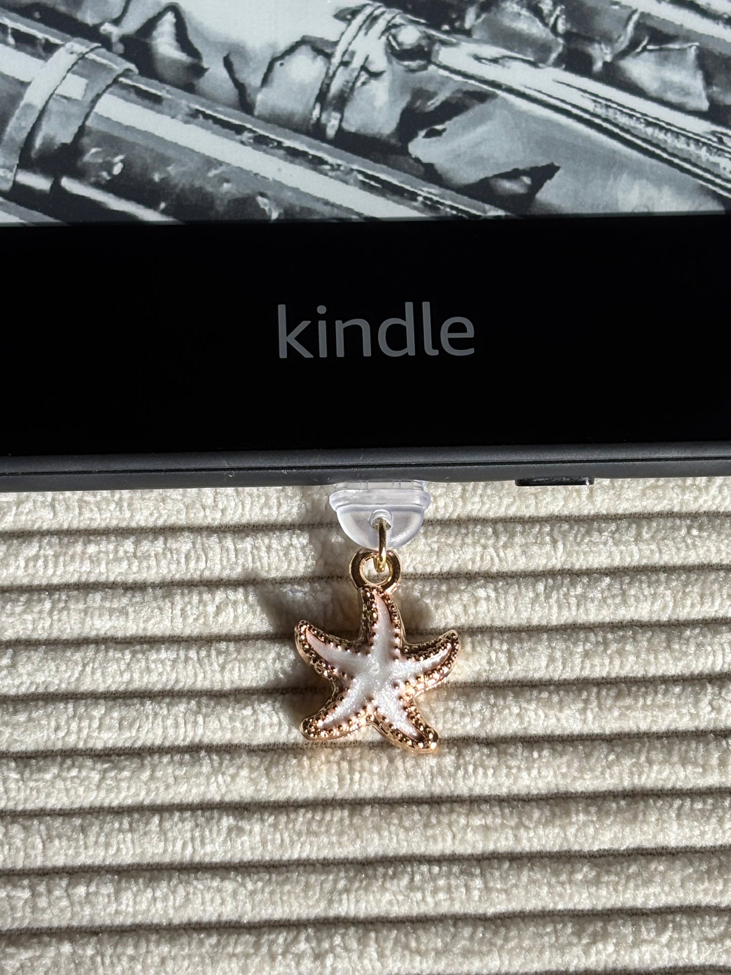 Charm anti-poussière USB-C - Étoile de mer blanche