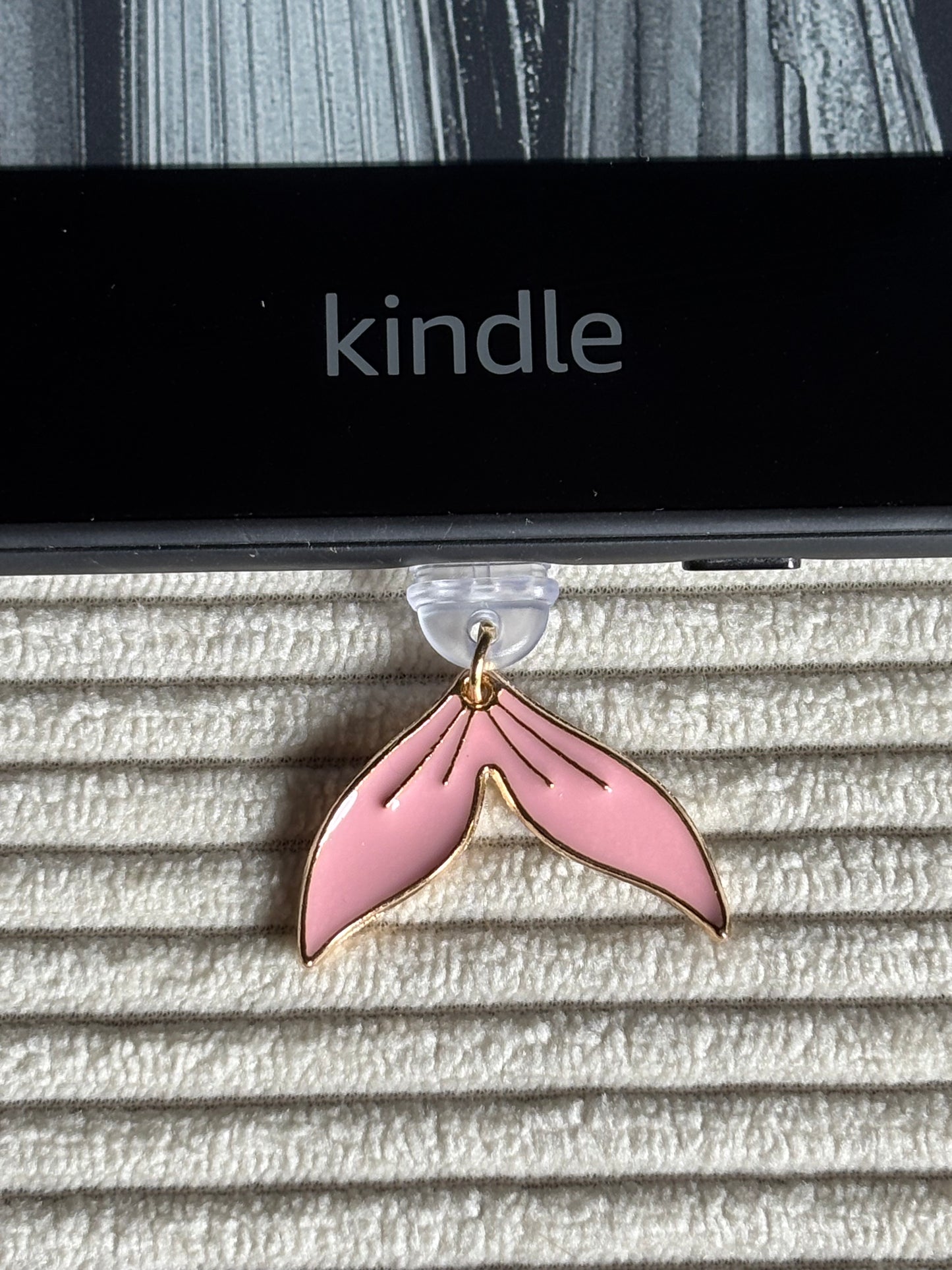 Charm anti-poussière USB-C - Queue de sirène rose