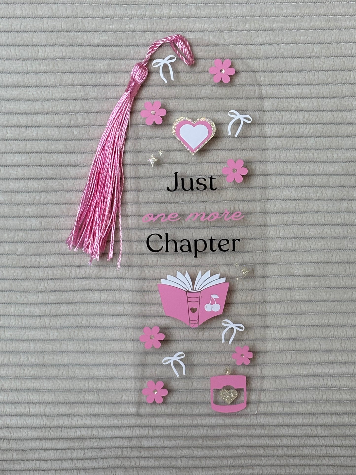 Marque-page acrylique personnalisé - Just one more chapter