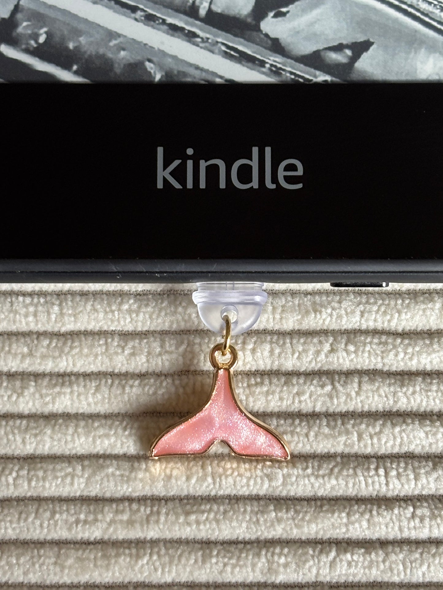 Charm anti-poussière USB-C - Queue de sirène rose