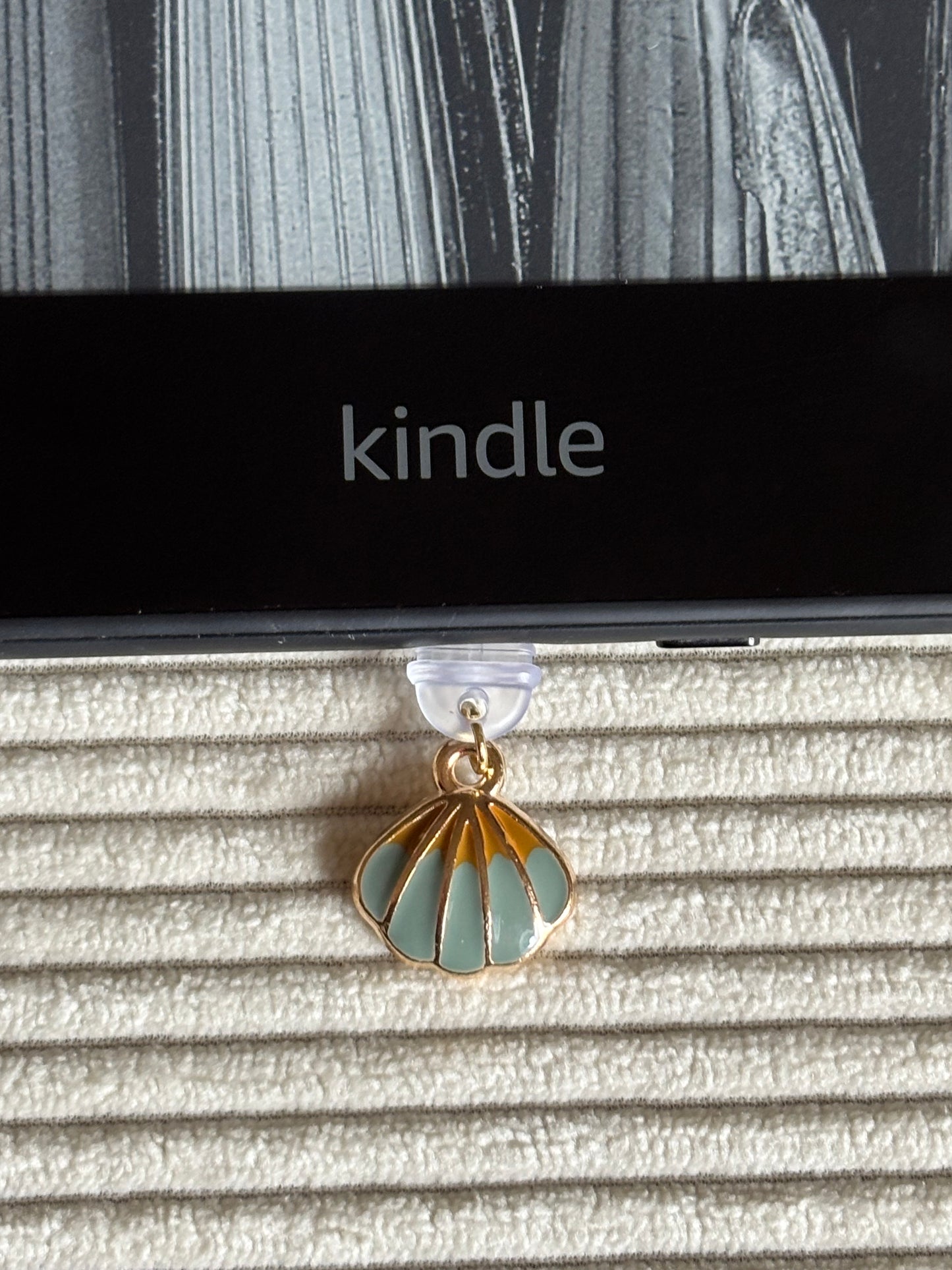 Charm anti-poussière USB-C - Coquillage bleu pastel