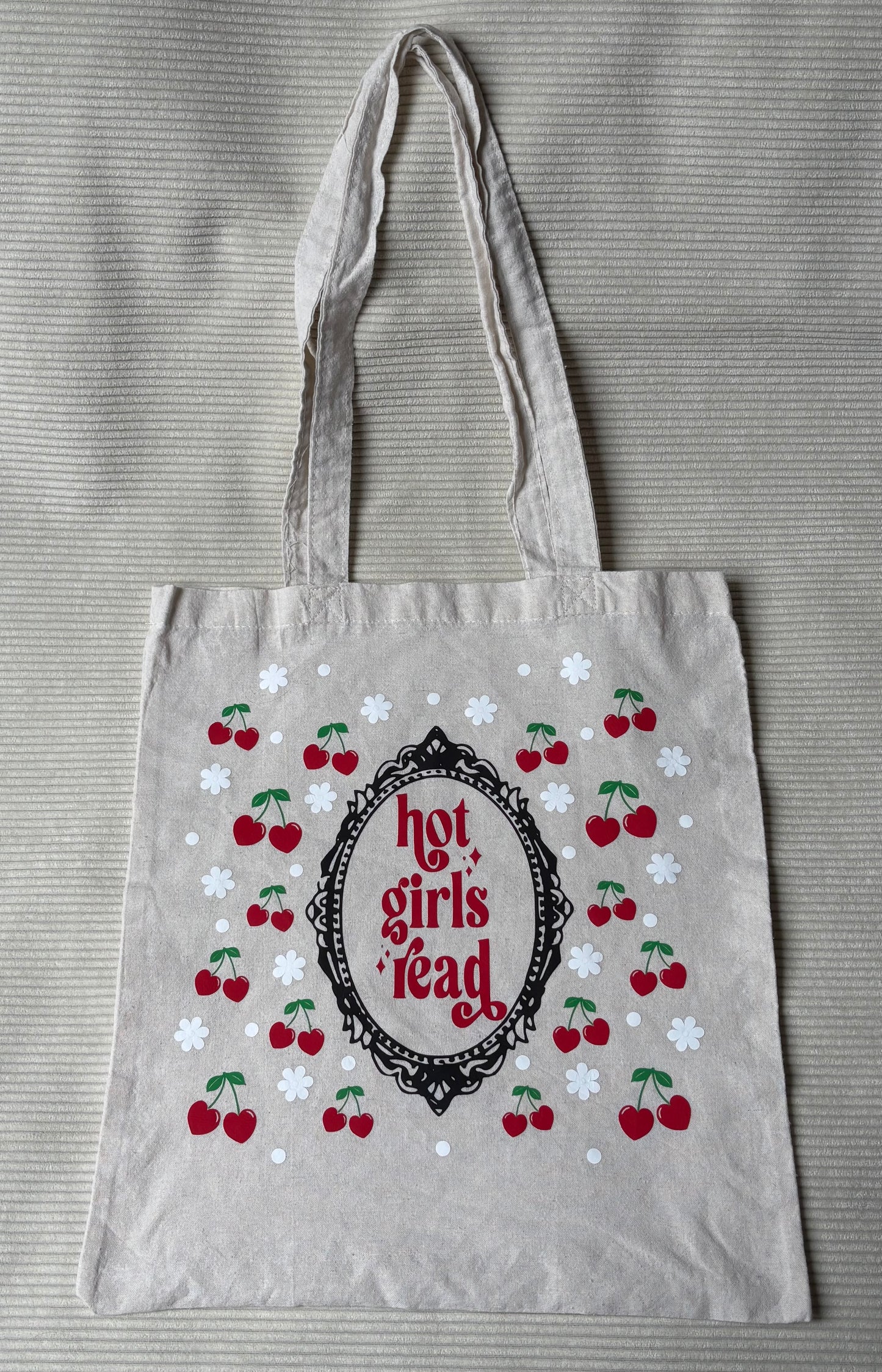 Tote-bag personnalisé - Hot girls read 🍒