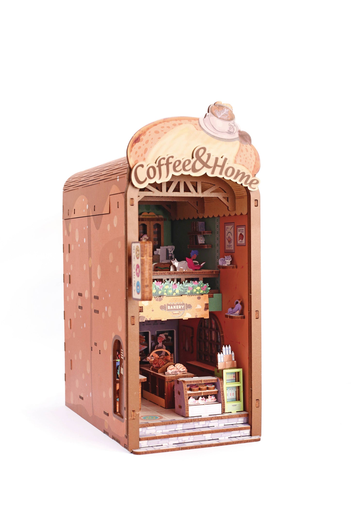 Maquette 3D Bois Cosy Coffee