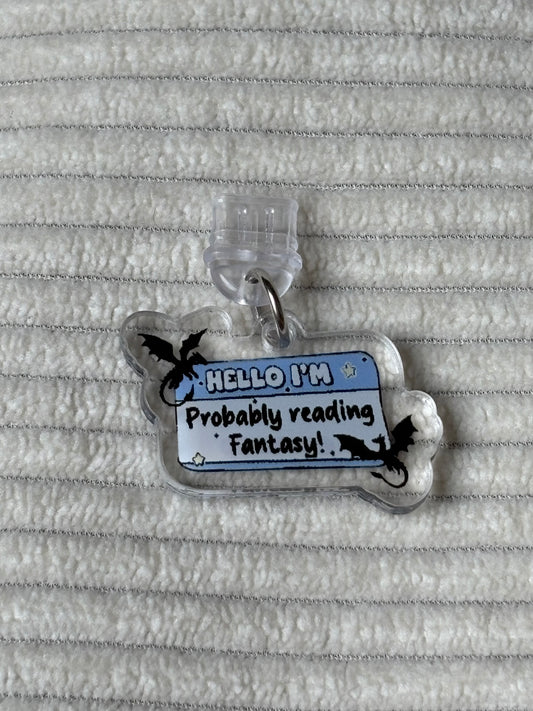 Charm anti-poussière USB-C - I’m Probably Reading Fantasy