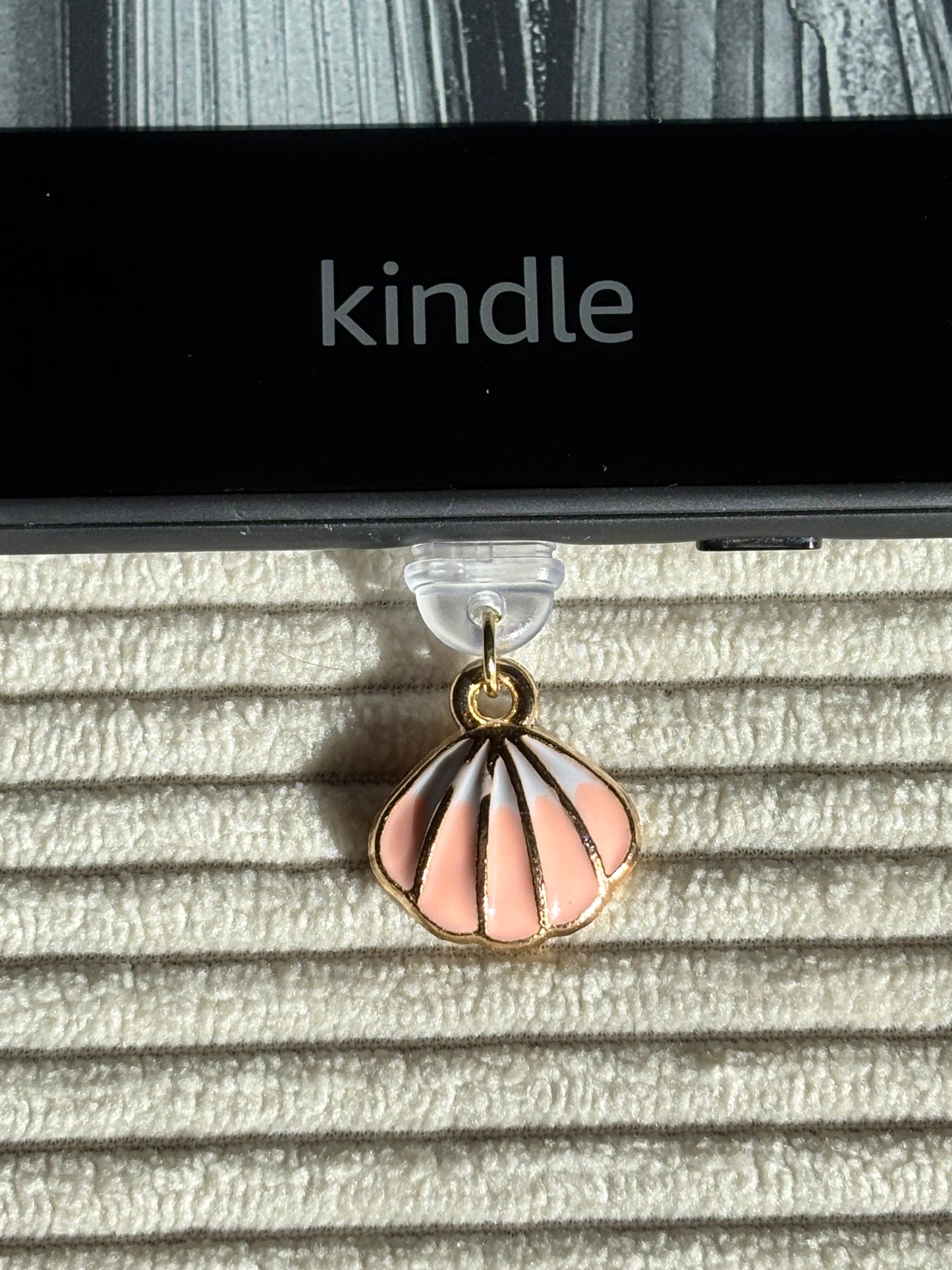 Charm anti-poussière USB-C - Coquillage rose