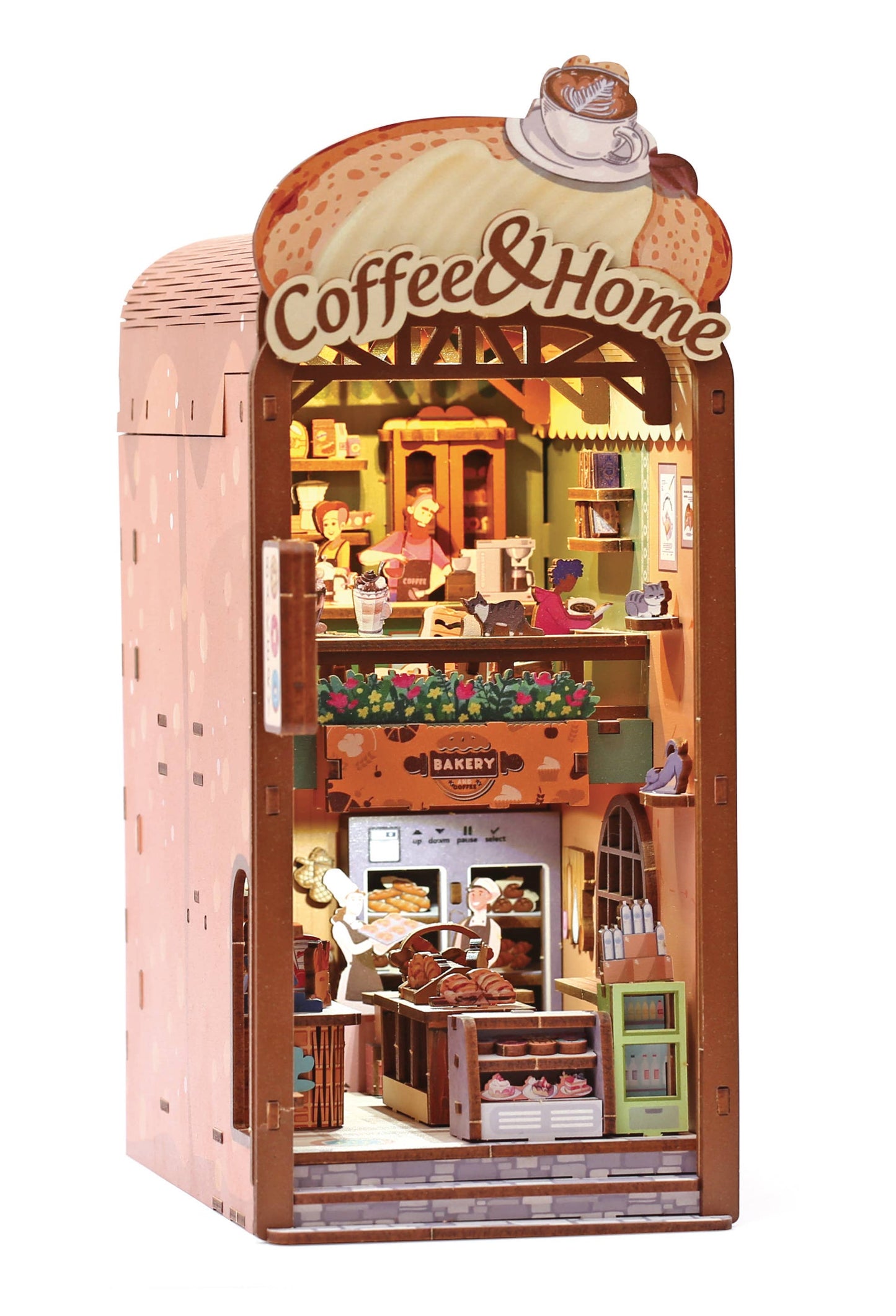 Maquette 3D Bois Cosy Coffee