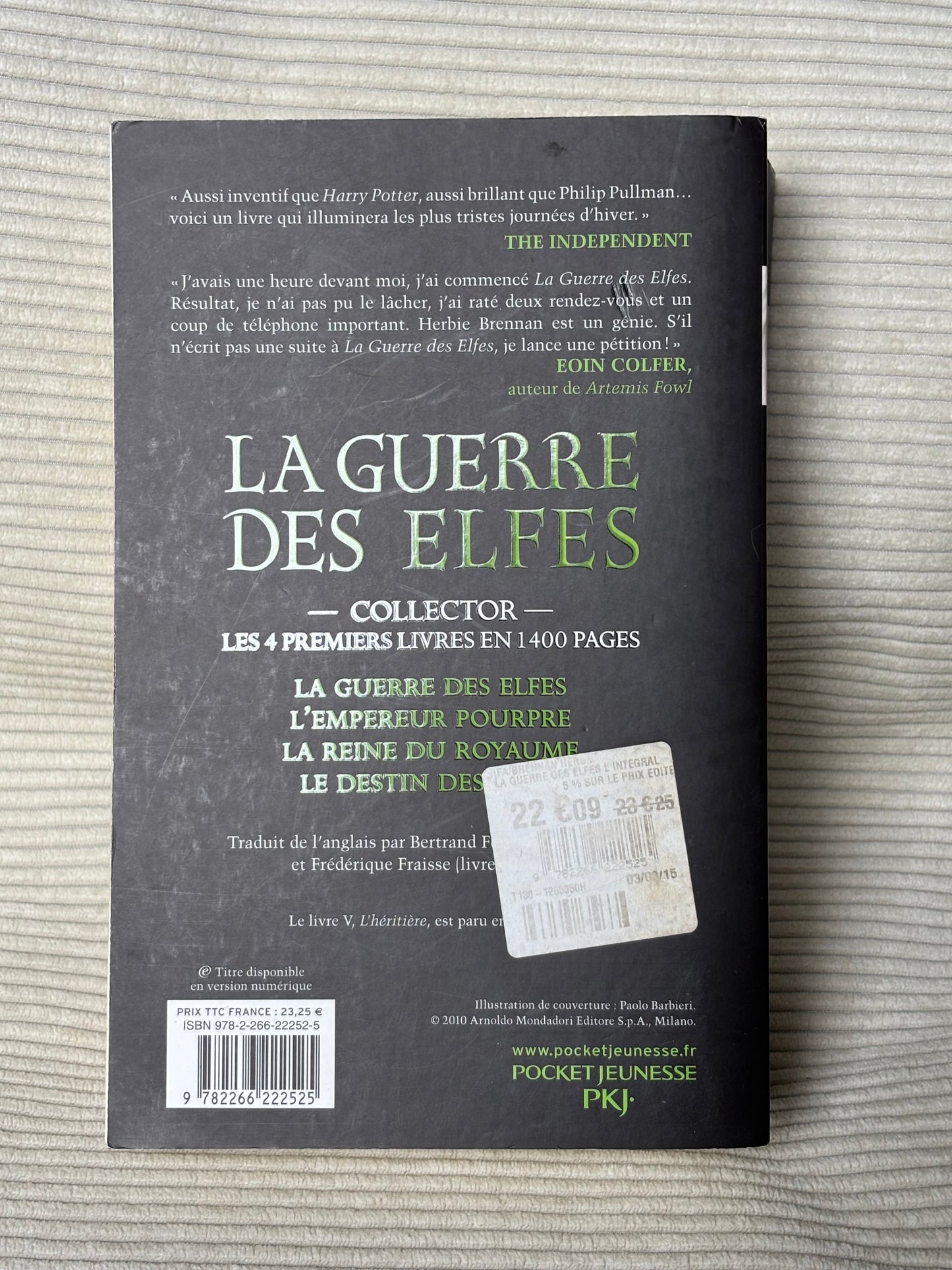 La guerre des elfes - Herbie Brennan