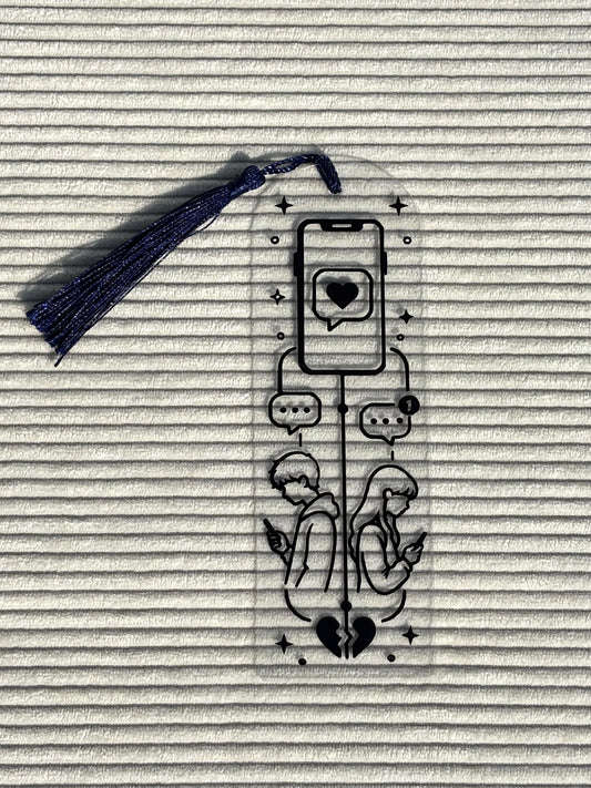 Marque-page acrylique personnalisé - Vous êtes sur le portable de Sam