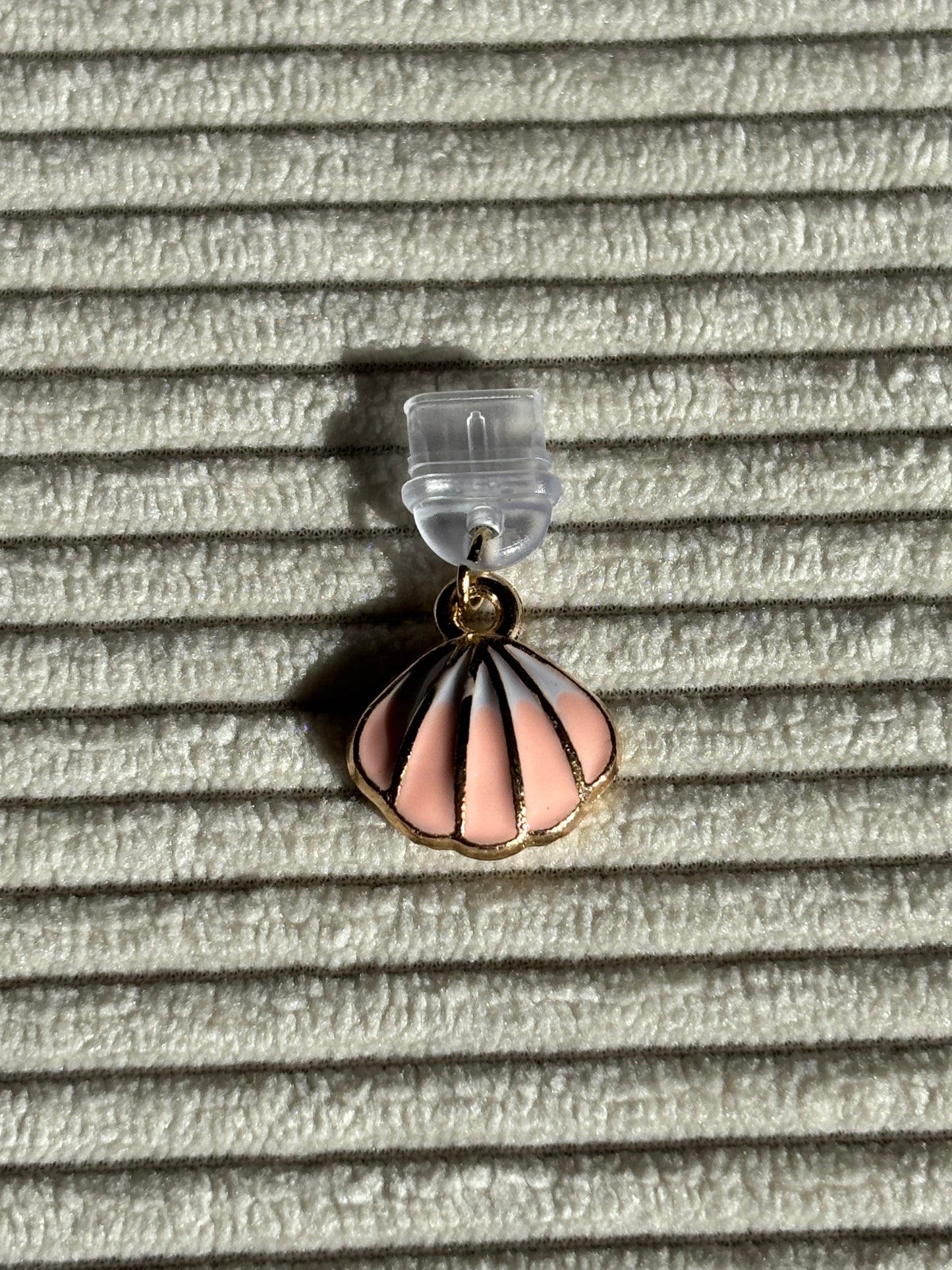 Charm anti-poussière USB-C - Coquillage rose