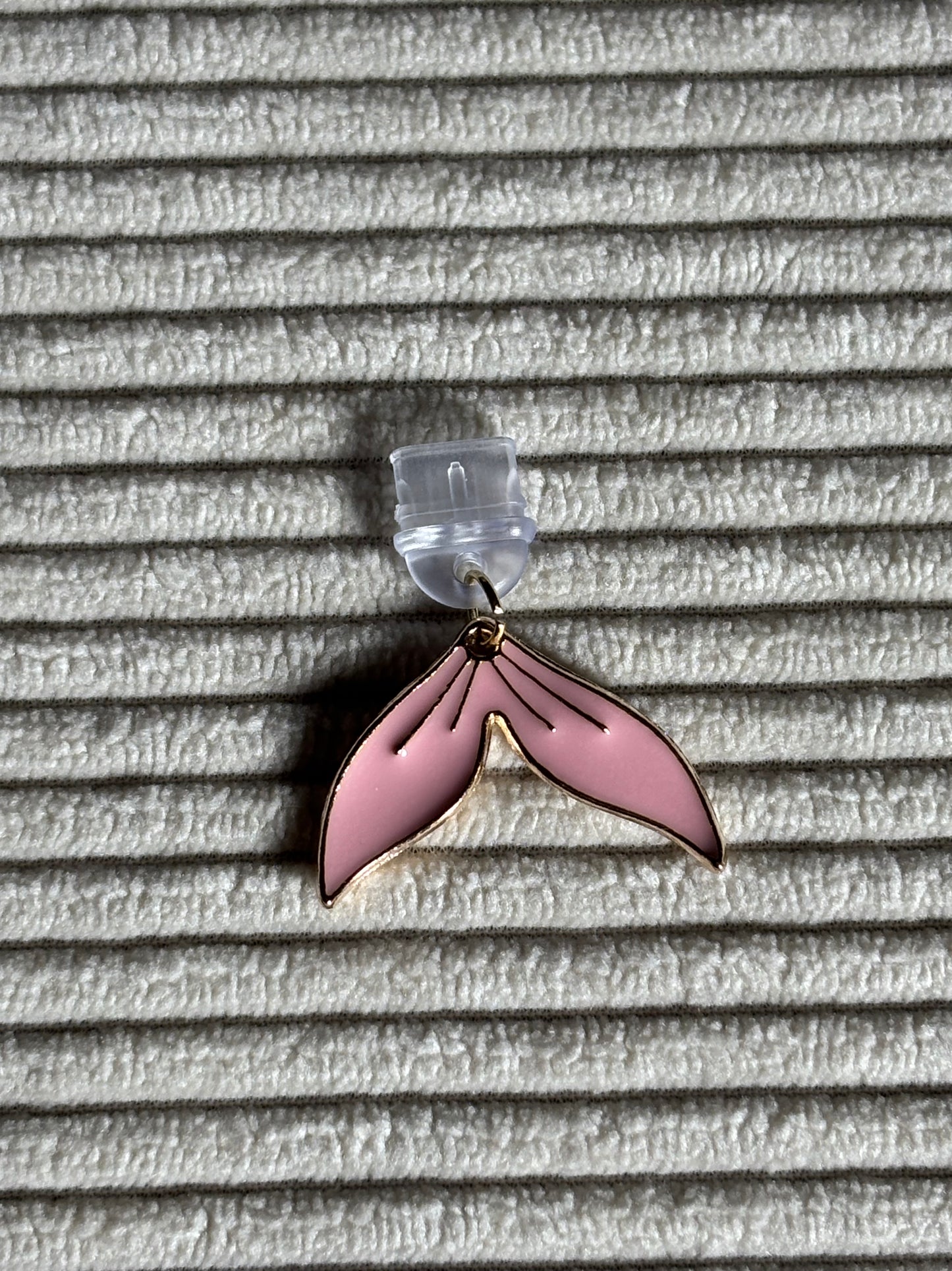 Charm anti-poussière USB-C - Queue de sirène rose
