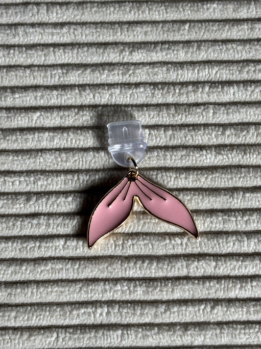 Charm anti-poussière USB-C - Queue de sirène rose