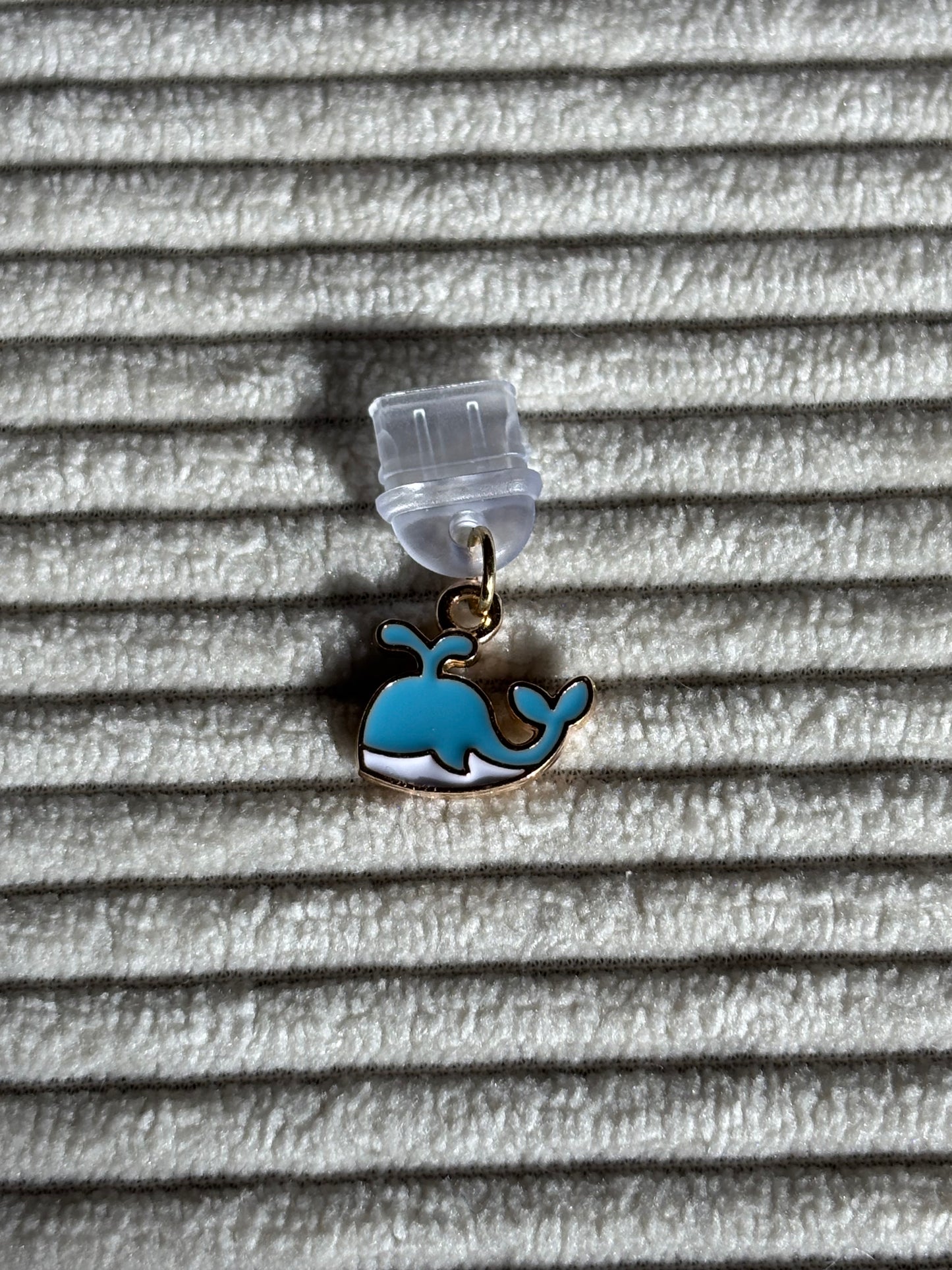 Charm anti-poussière USB-C - Baleine bleue