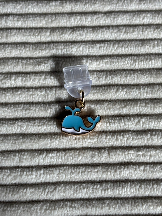 Charm anti-poussière USB-C - Baleine bleue