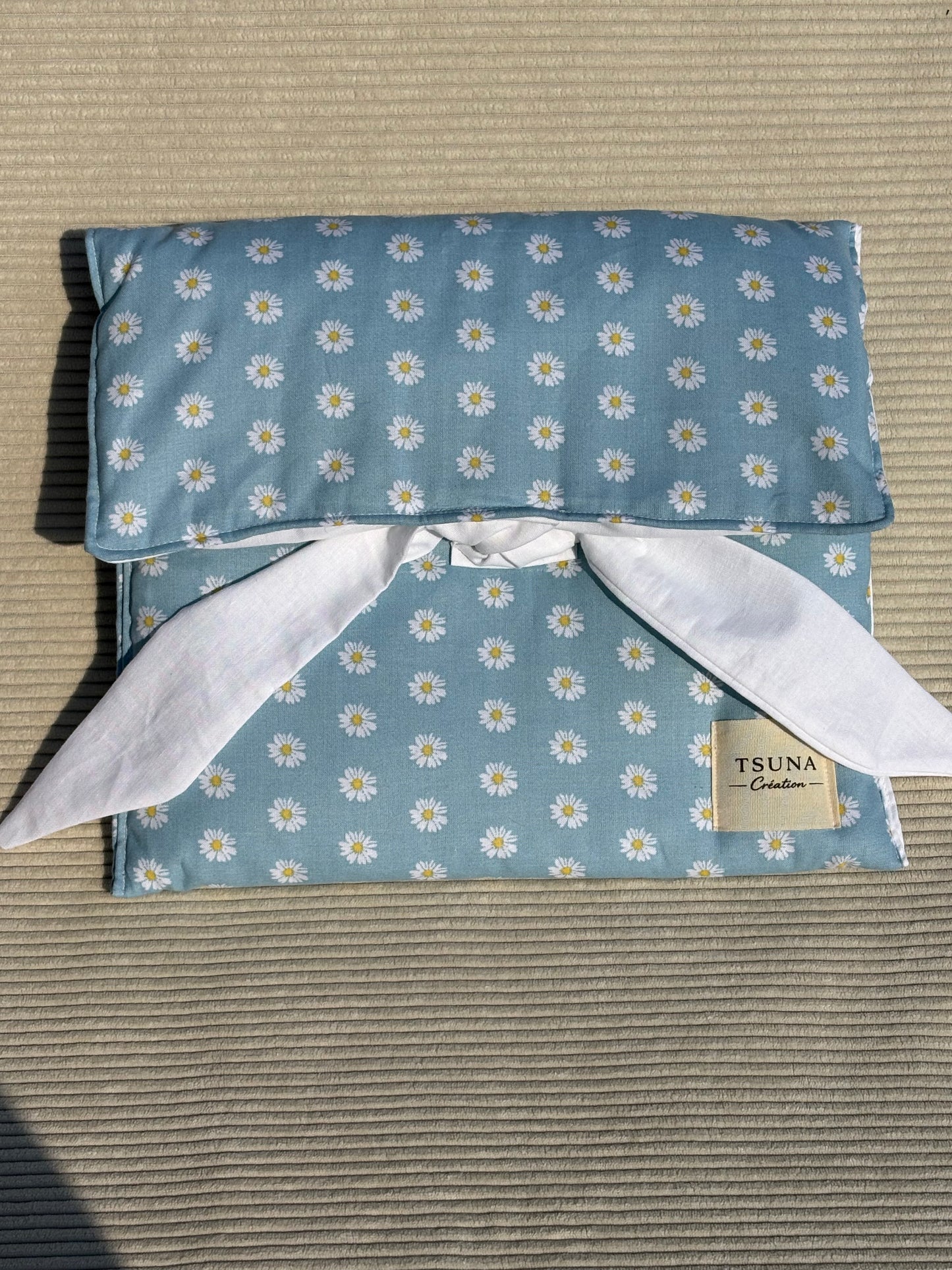 Pochette Livres & Liseuses - Marguerites (Format enveloppe)