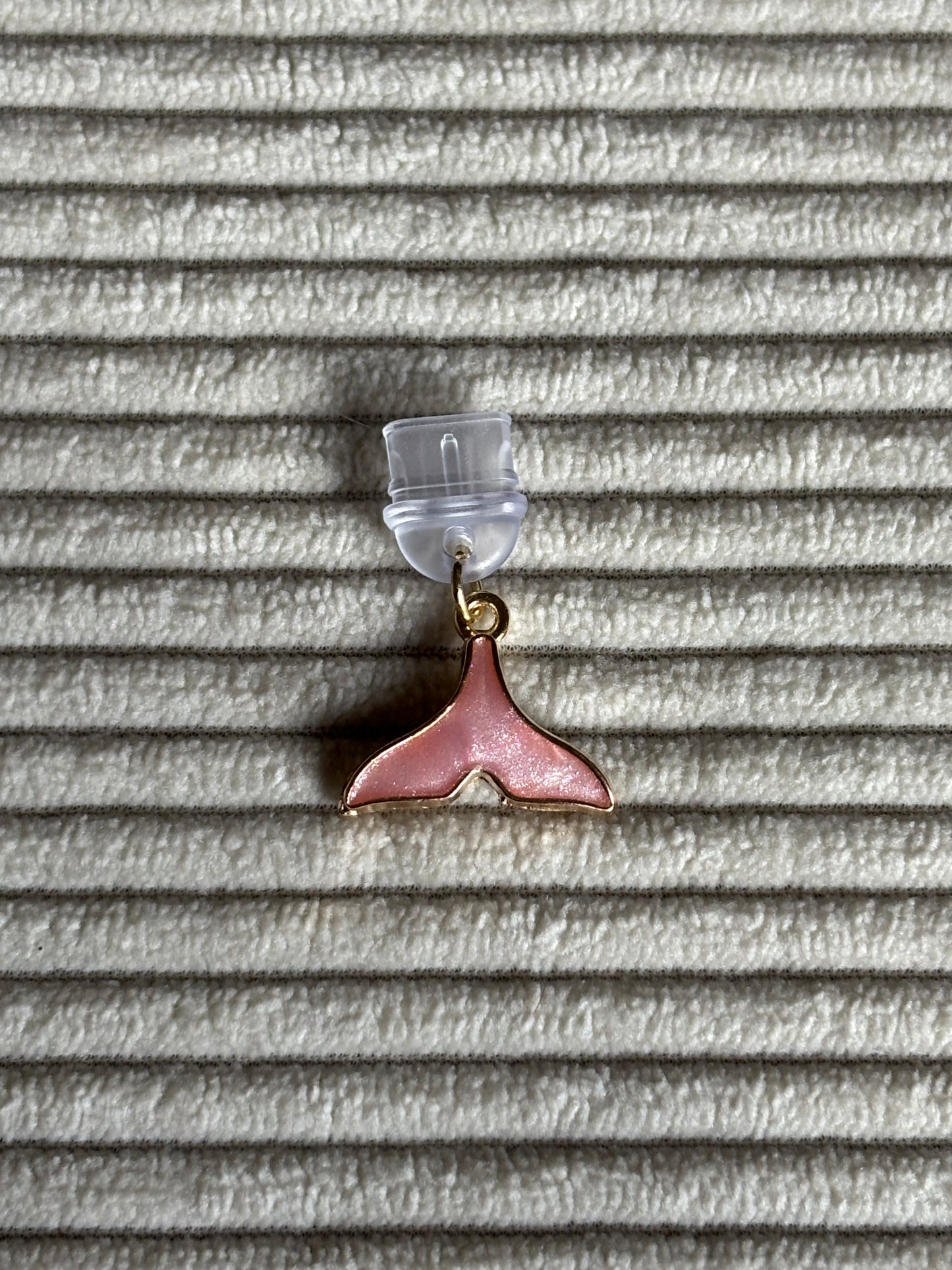 Charm anti-poussière USB-C - Queue de sirène rose