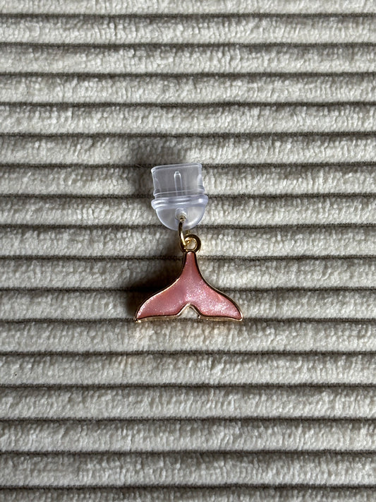 Charm anti-poussière USB-C - Queue de sirène rose