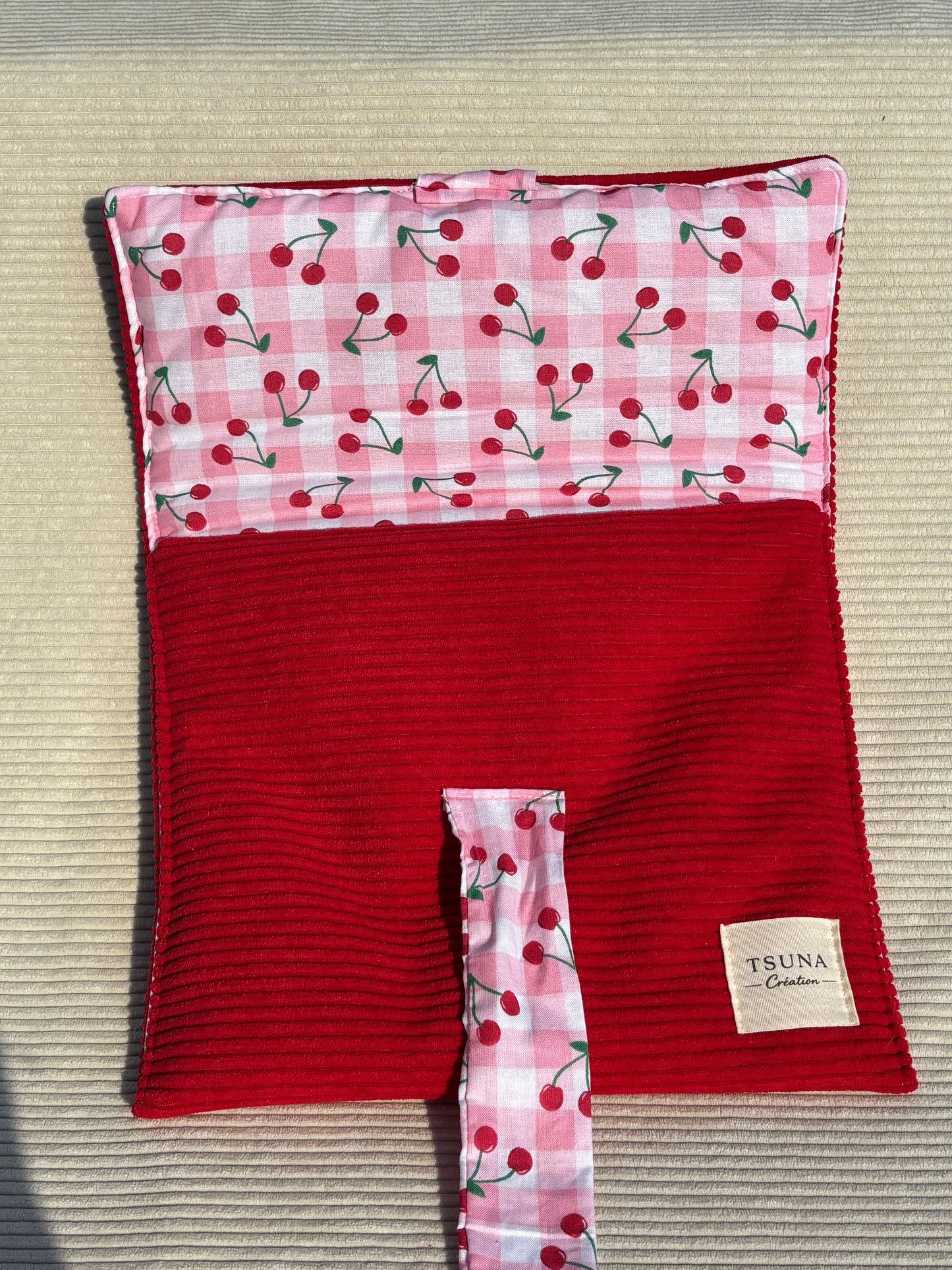 Pochette Livres & Liseuses - Velours & Cerises (Format enveloppe)