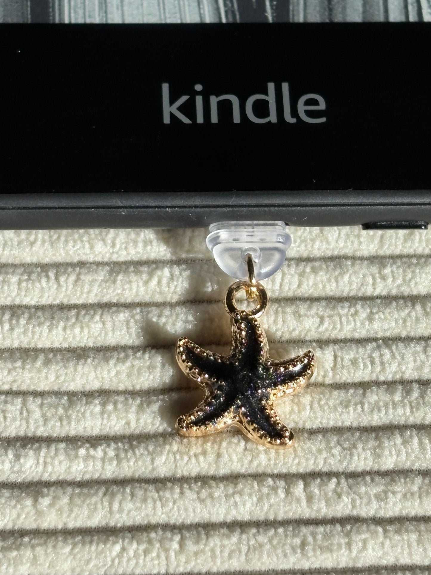 Charm anti-poussière USB-C - Étoile de mer noire