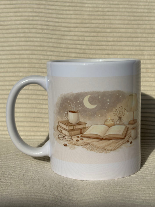 Mug personnalisé - Ambiance lecture cosy