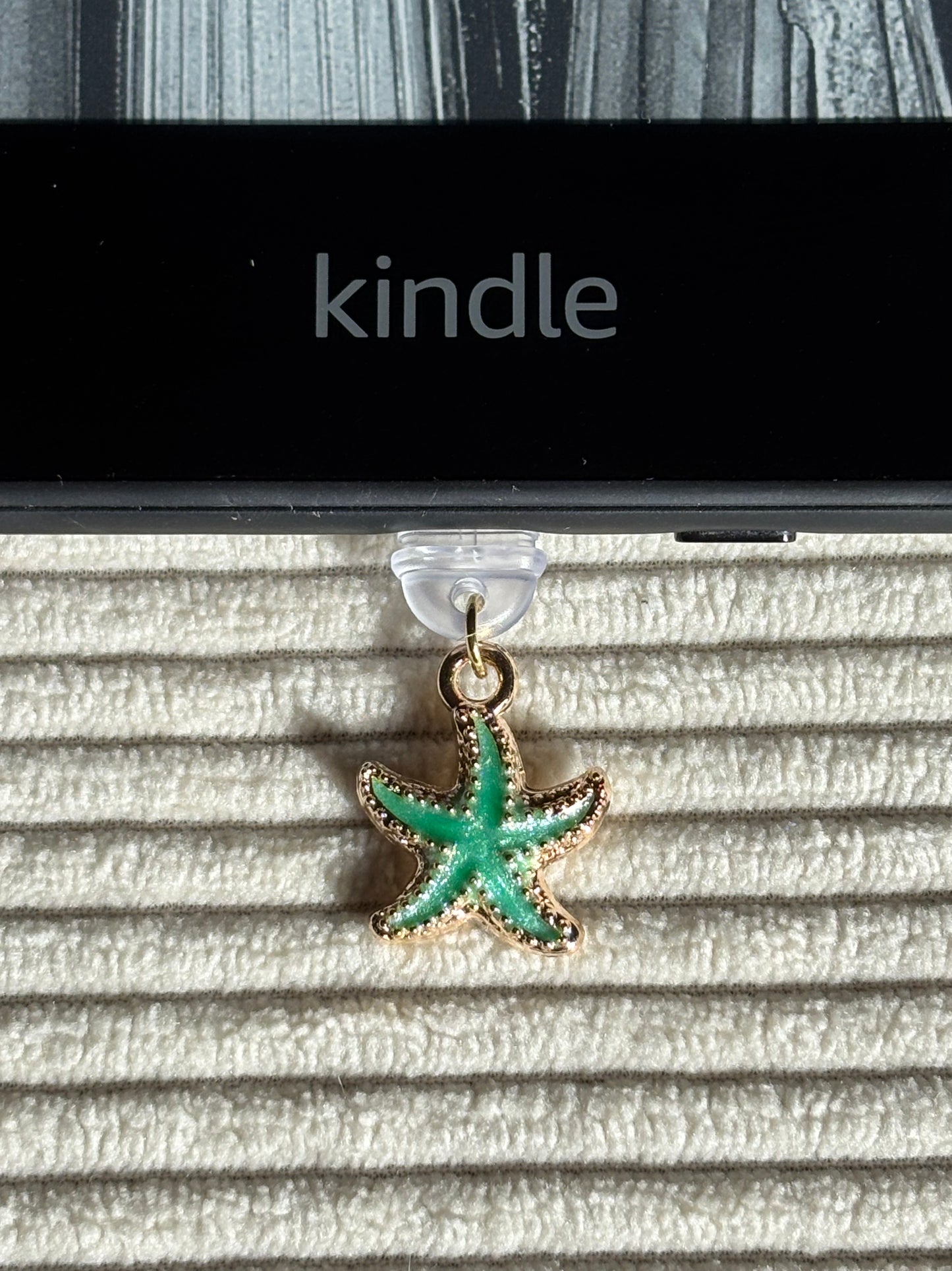 Charm anti-poussière USB-C - Étoile de mer verte