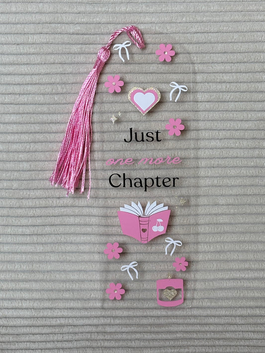 Marque-page acrylique personnalisé - Just one more chapter