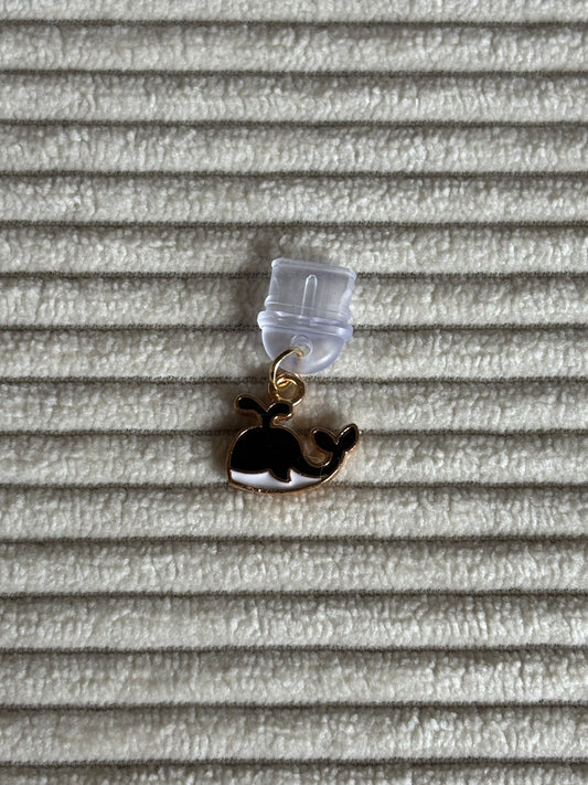 Charm anti-poussière USB-C - Baleine noire