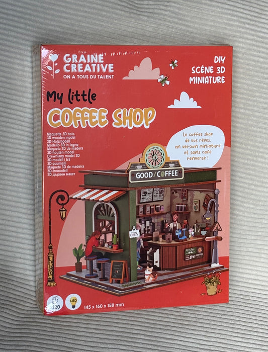 Vitrine 3D Bois Coffee Shop