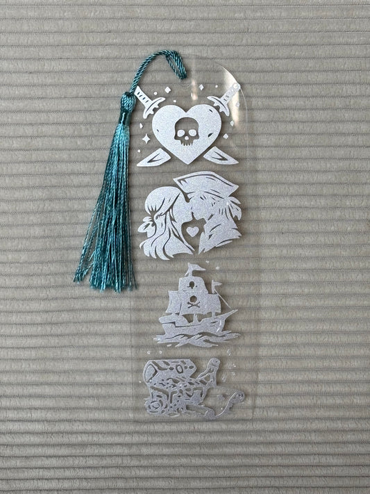Marque-page acrylique personnalisé - Univers pirate