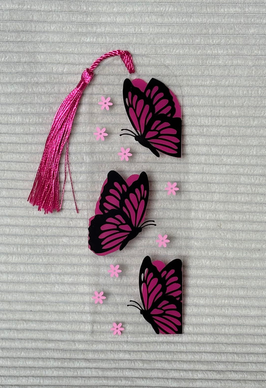 Marque-page acrylique personnalisé - Papillons