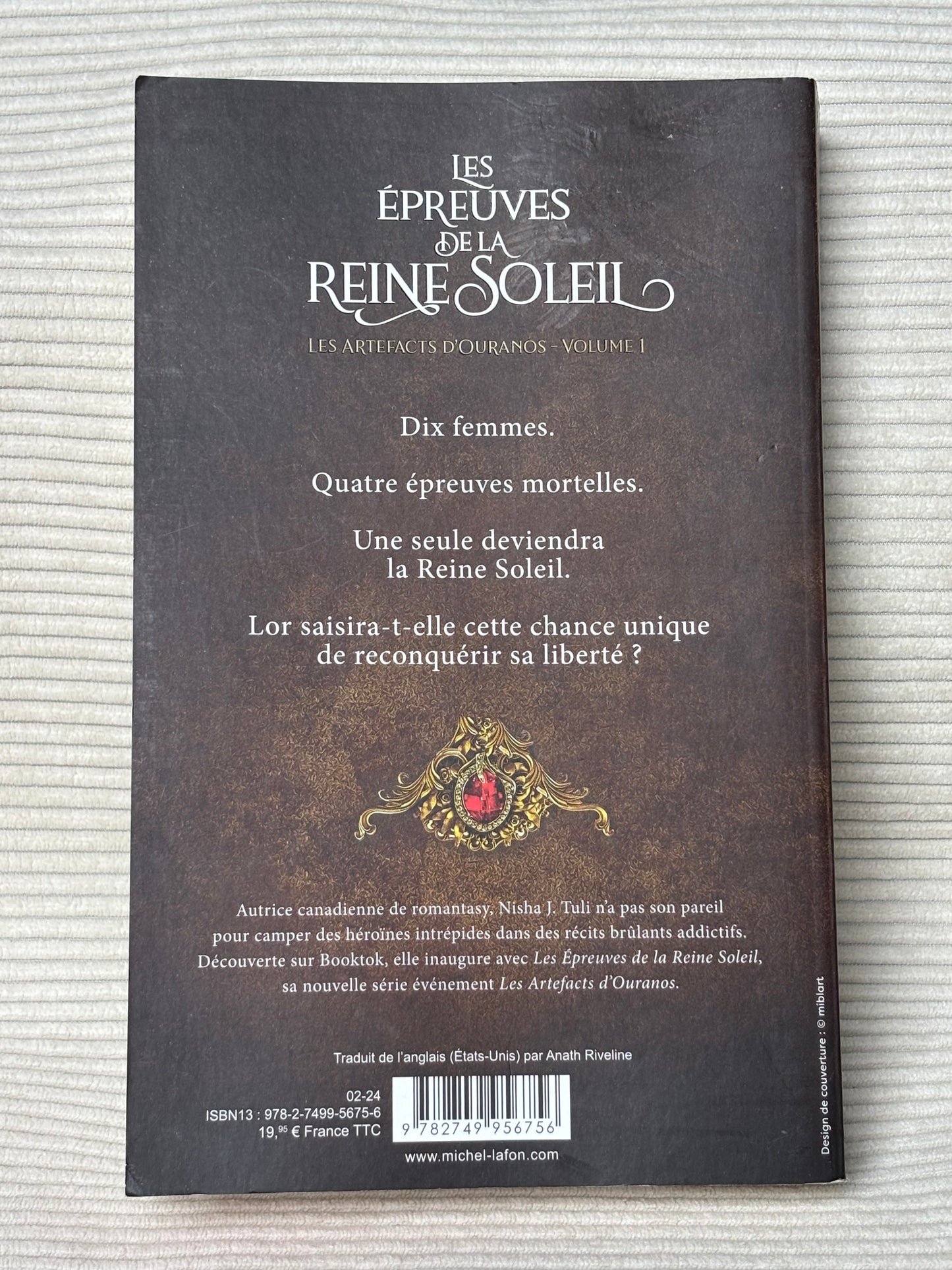 Les épreuves de la reine soleil - Nisha J. Tuli