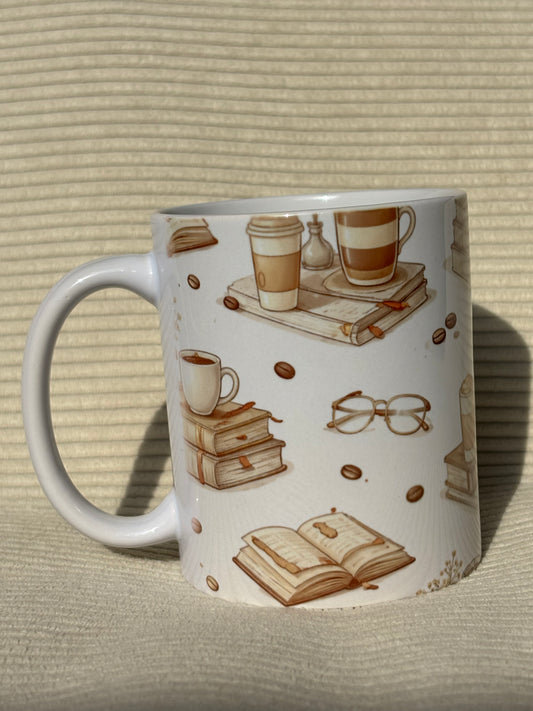 Mug personnalisé - Univers lecture & café