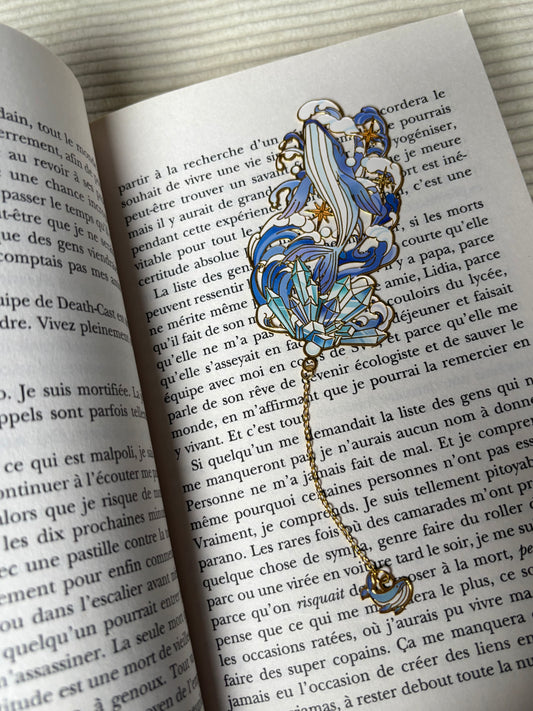 Astraë — Marque-page Baleine & Cristaux