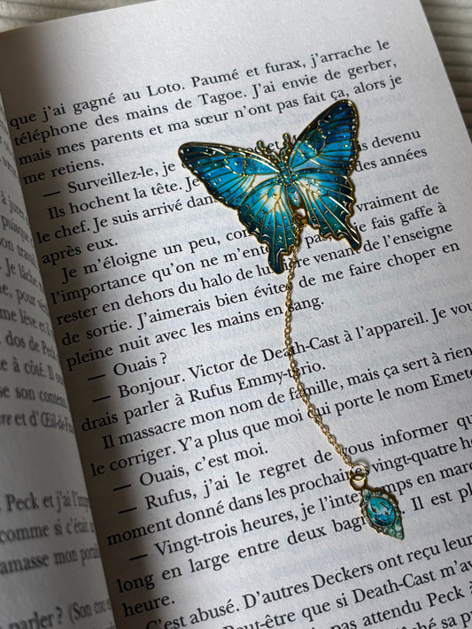 Azura — Marque-page Papillon bleu