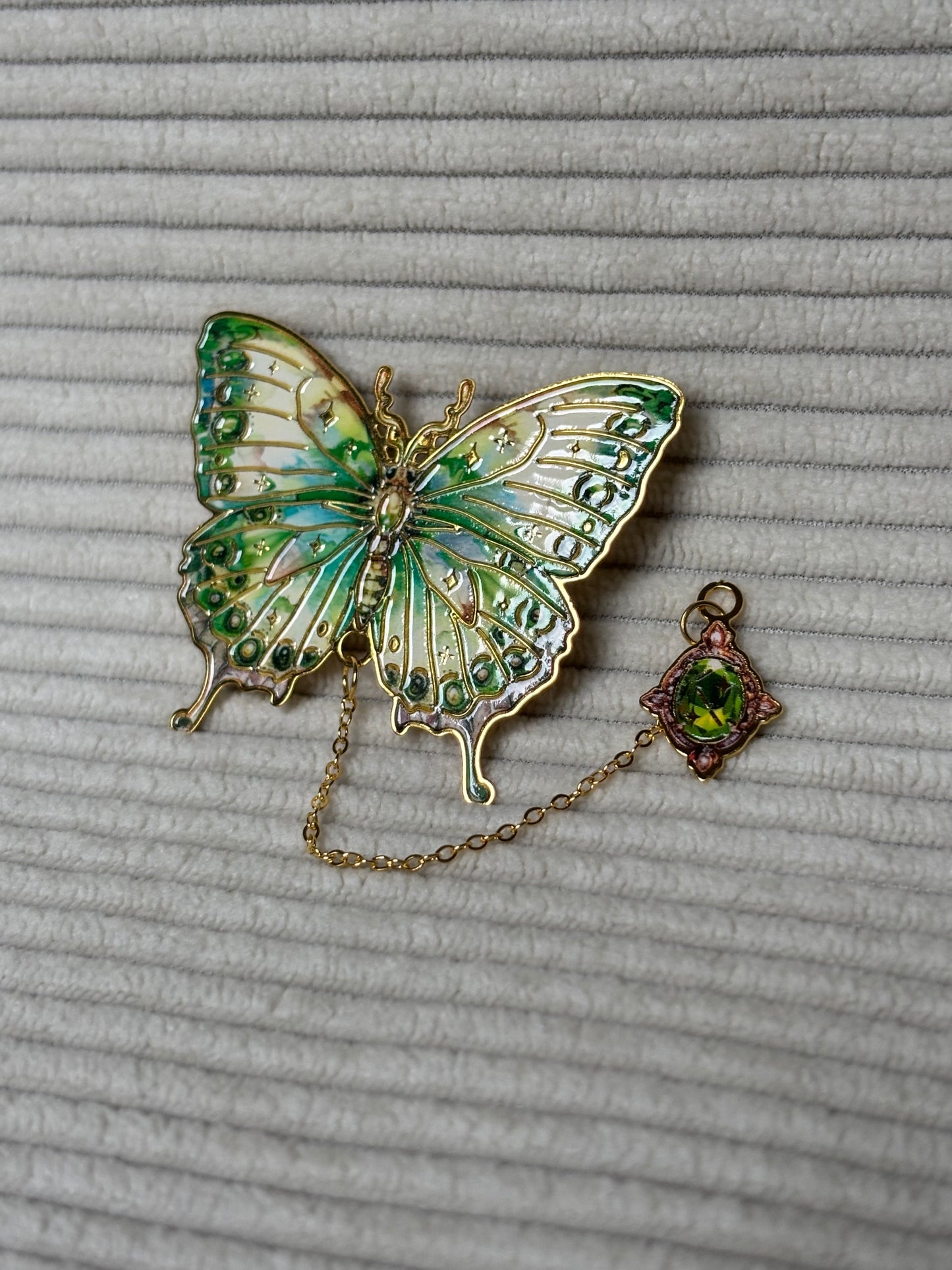 Sylva — Marque-page Papillon vert