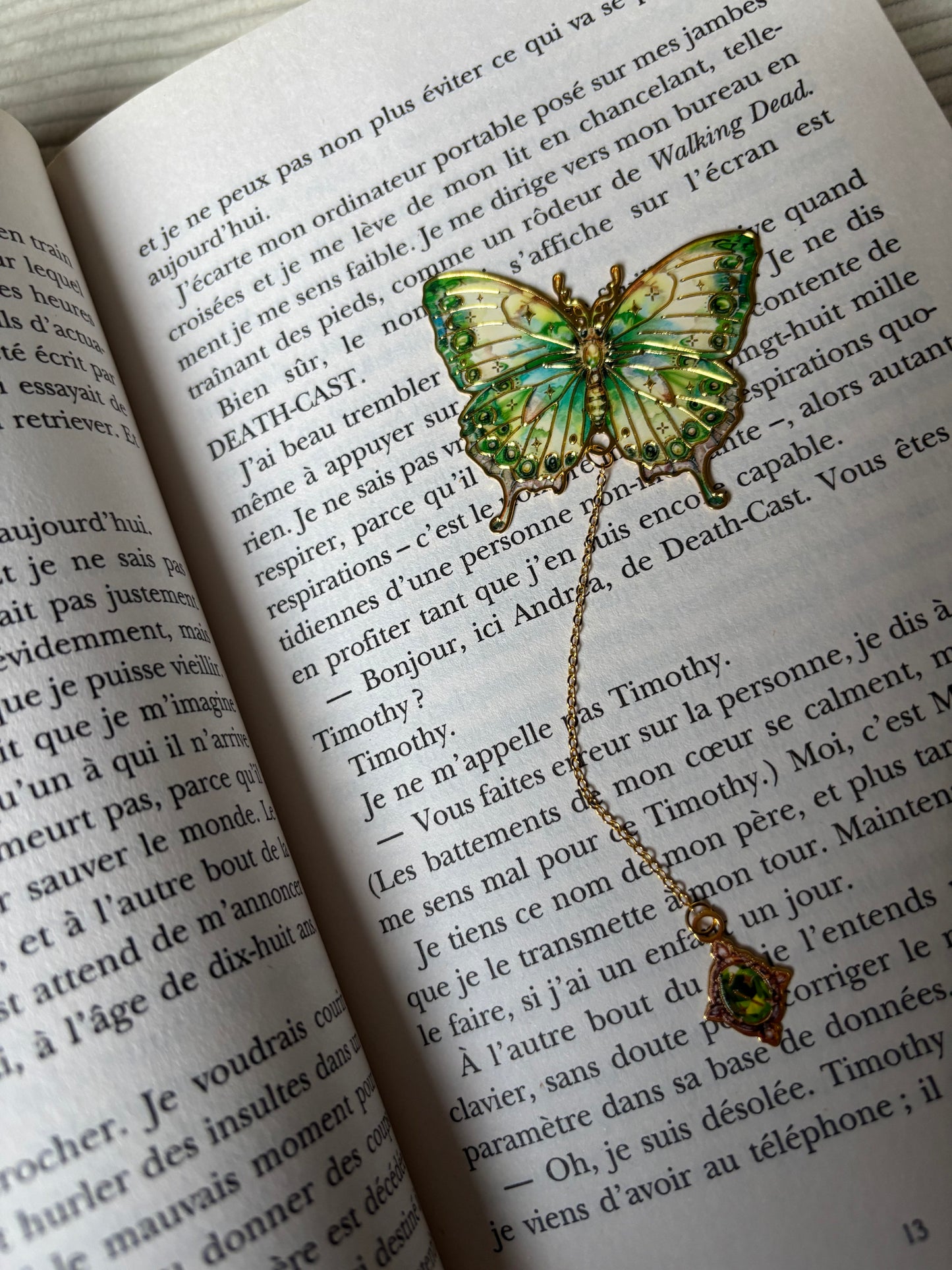 Sylva — Marque-page Papillon vert