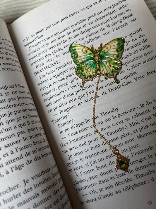 Sylva — Marque-page Papillon vert