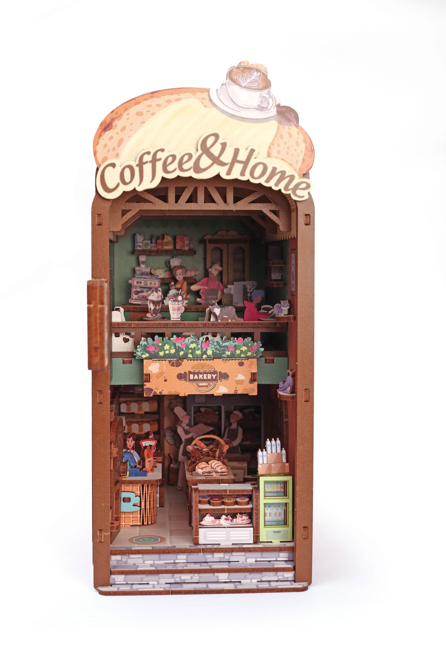Maquette 3D Bois Cosy Coffee