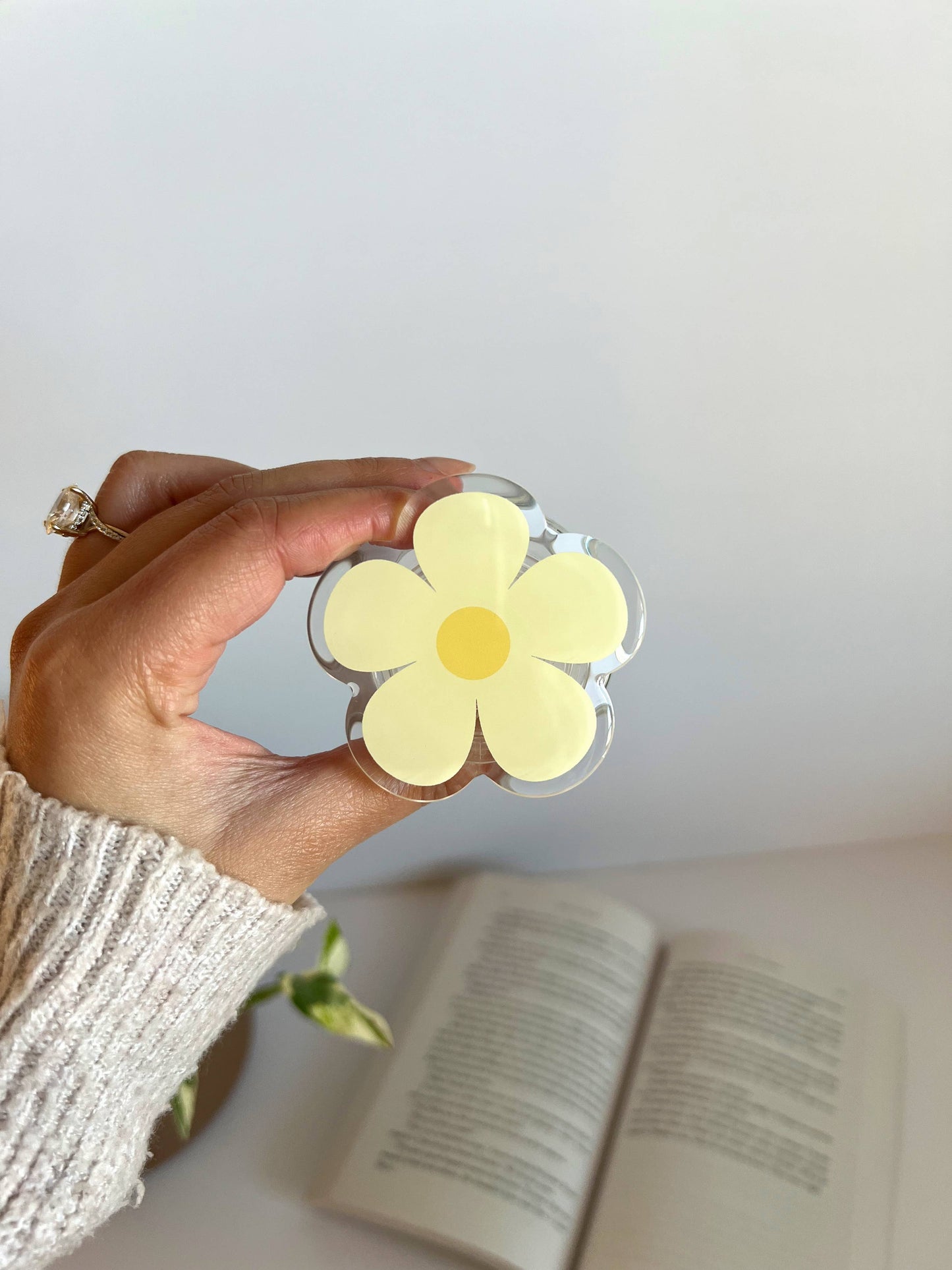 Poignée Kindle - Fleur Jaune