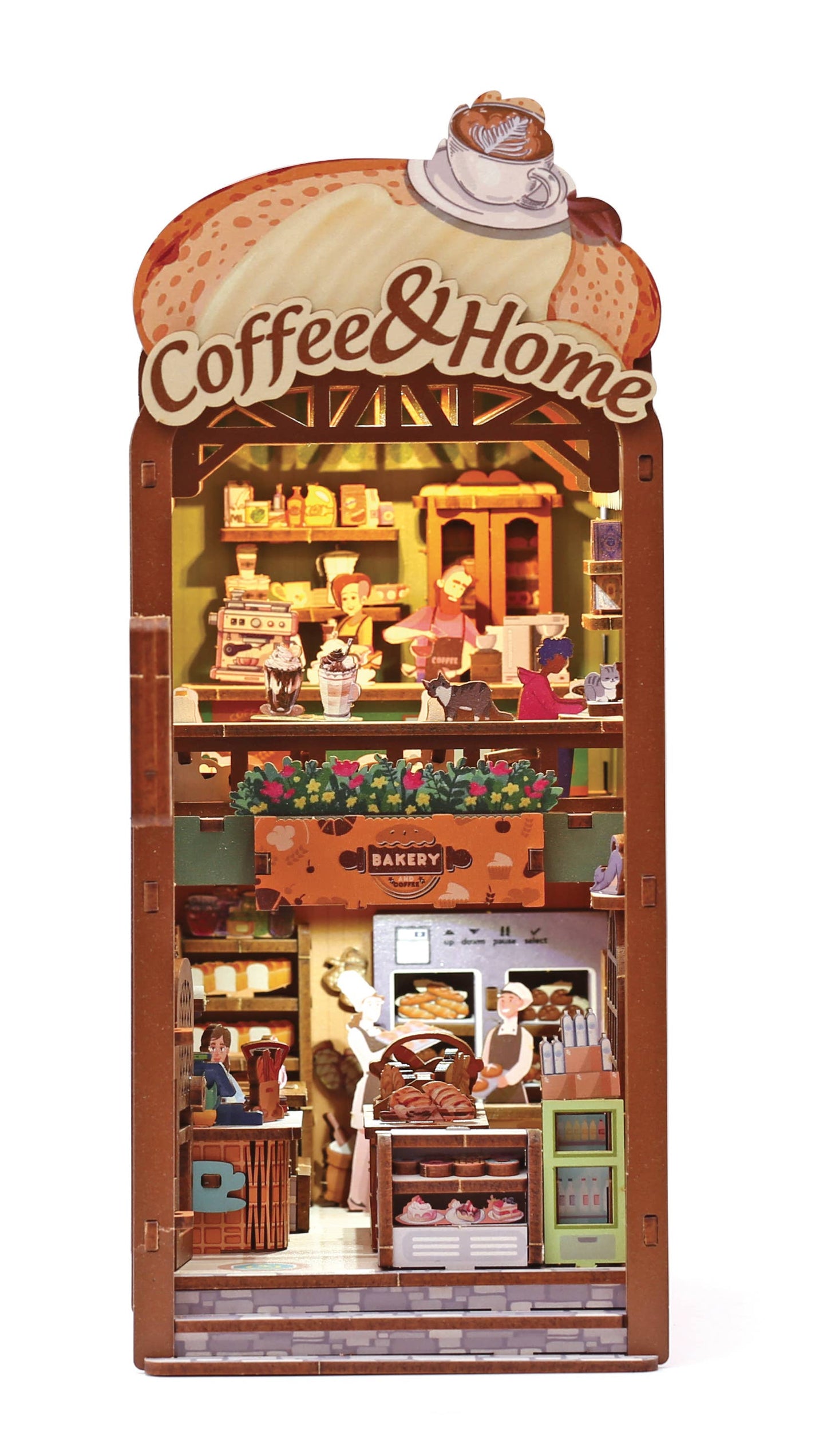 Maquette 3D Bois Cosy Coffee