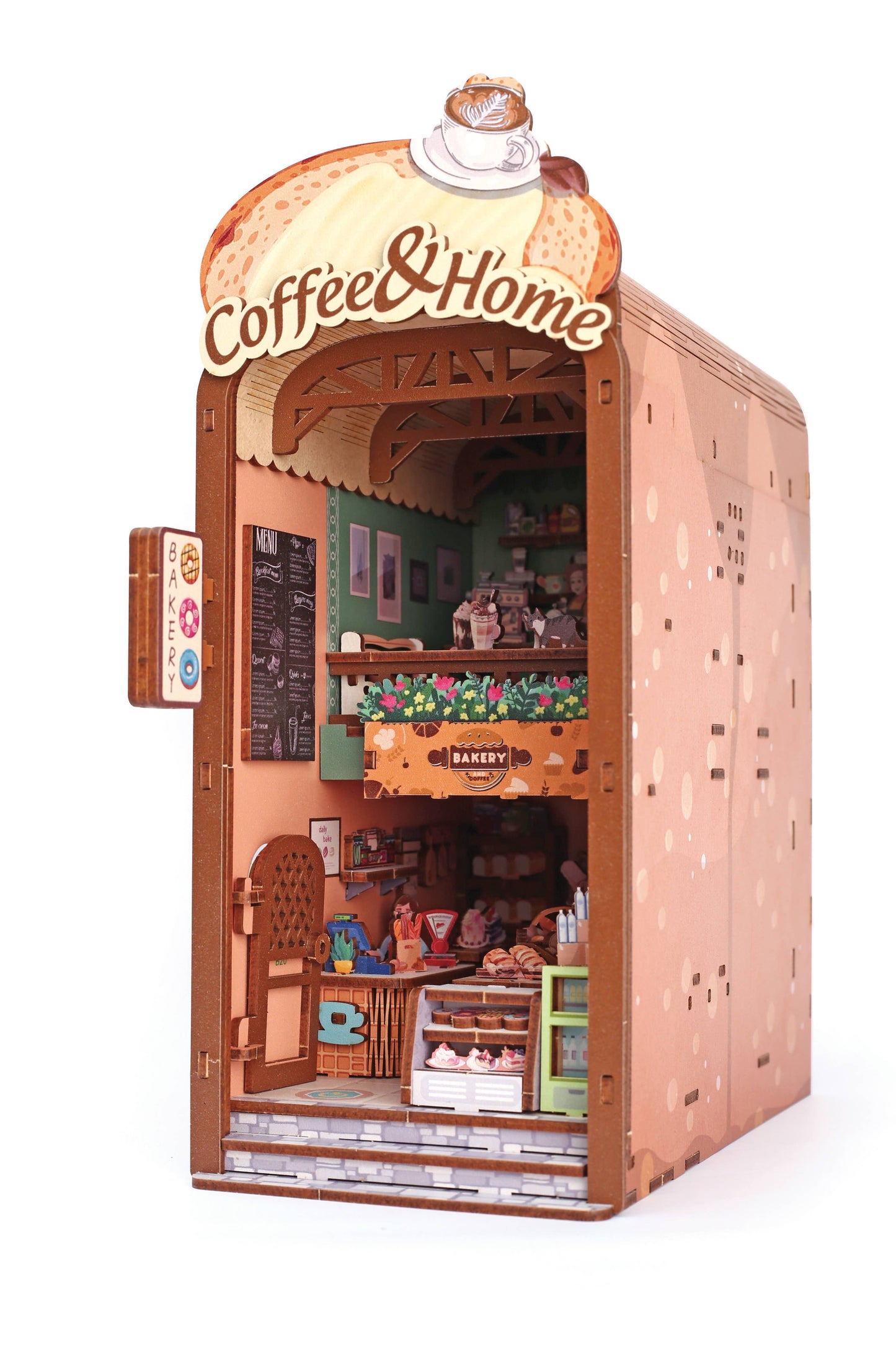 Maquette 3D Bois Cosy Coffee