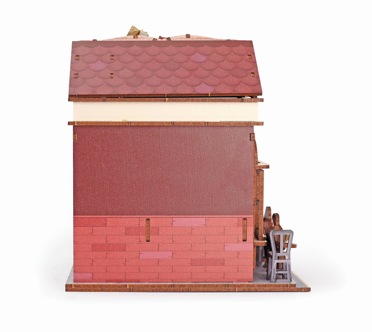 Vitrine 3D Bois Book Store